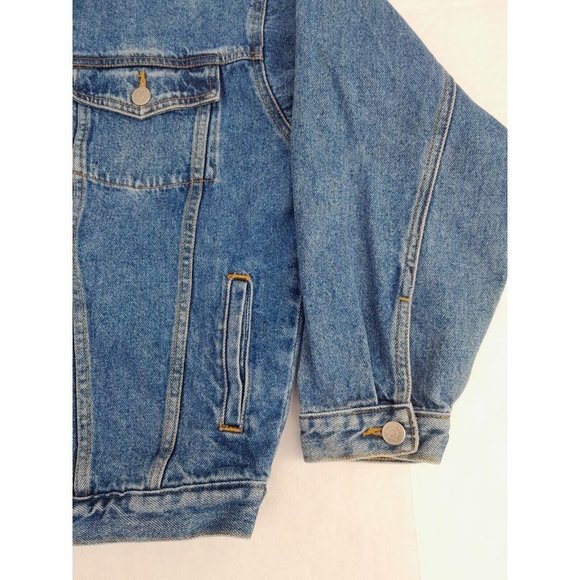 Genuine Blues Jeanswear Women's Blue Denim Jacket Size 12 (L) With Pockets - Picture 7 of 10